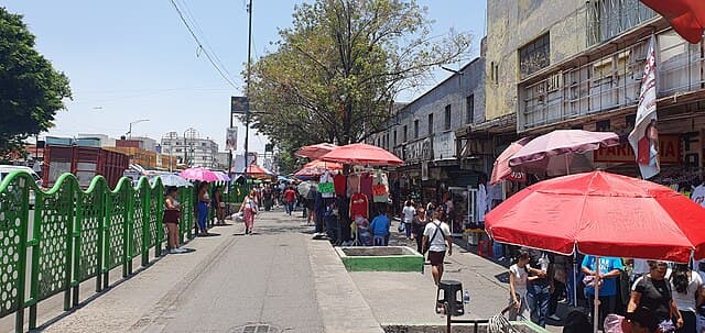 José Luiz via Wikimedia Commons Prostitutes troll for customers on Mercado de la Merced at Mexico City on June 1, 2024. José Luiz via Wikimedia Commons.
