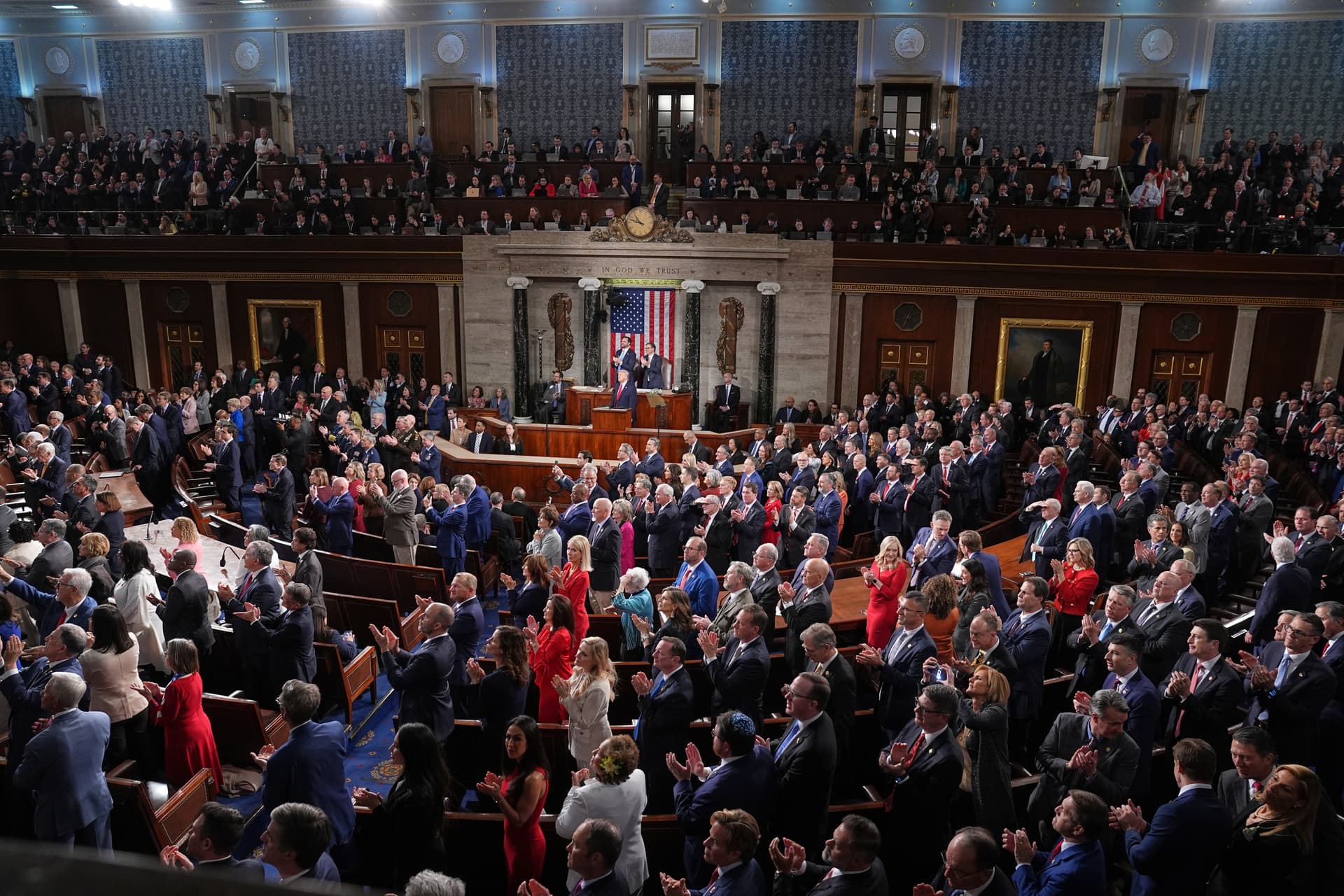 Matt Rourke/AP President Trump delivers the State of the Union address at the U.S. Capitol on February 24, 2026.