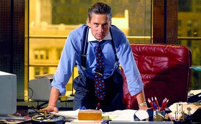20th Century Fox Michael Douglas is seen in the classic film, 'Wall Street.'