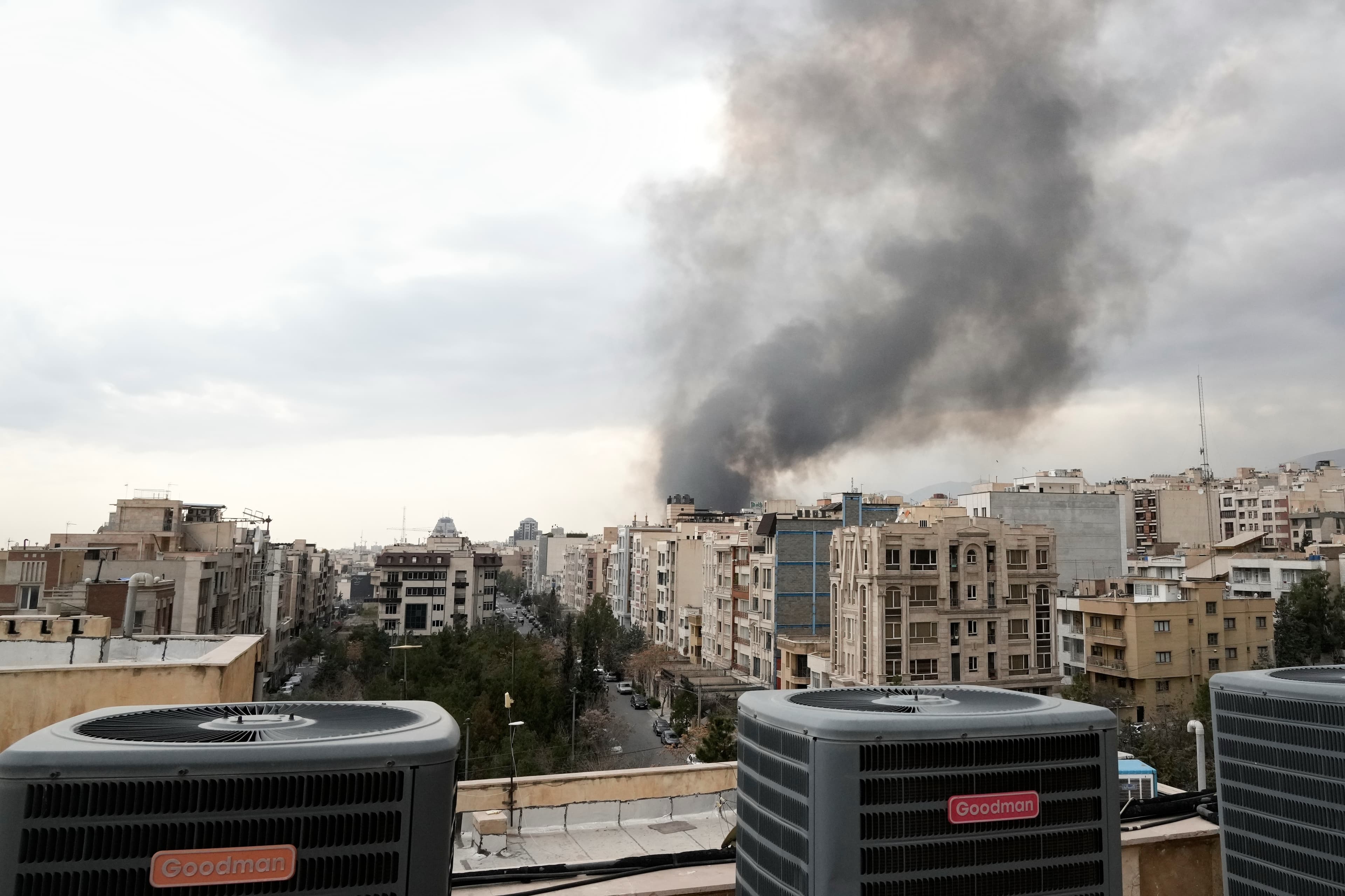 Smoke rises after a strike at Tehran, Iran, March 2, 2026. Smoke rises after a strike at Tehran, Iran, March 2, 2026.
