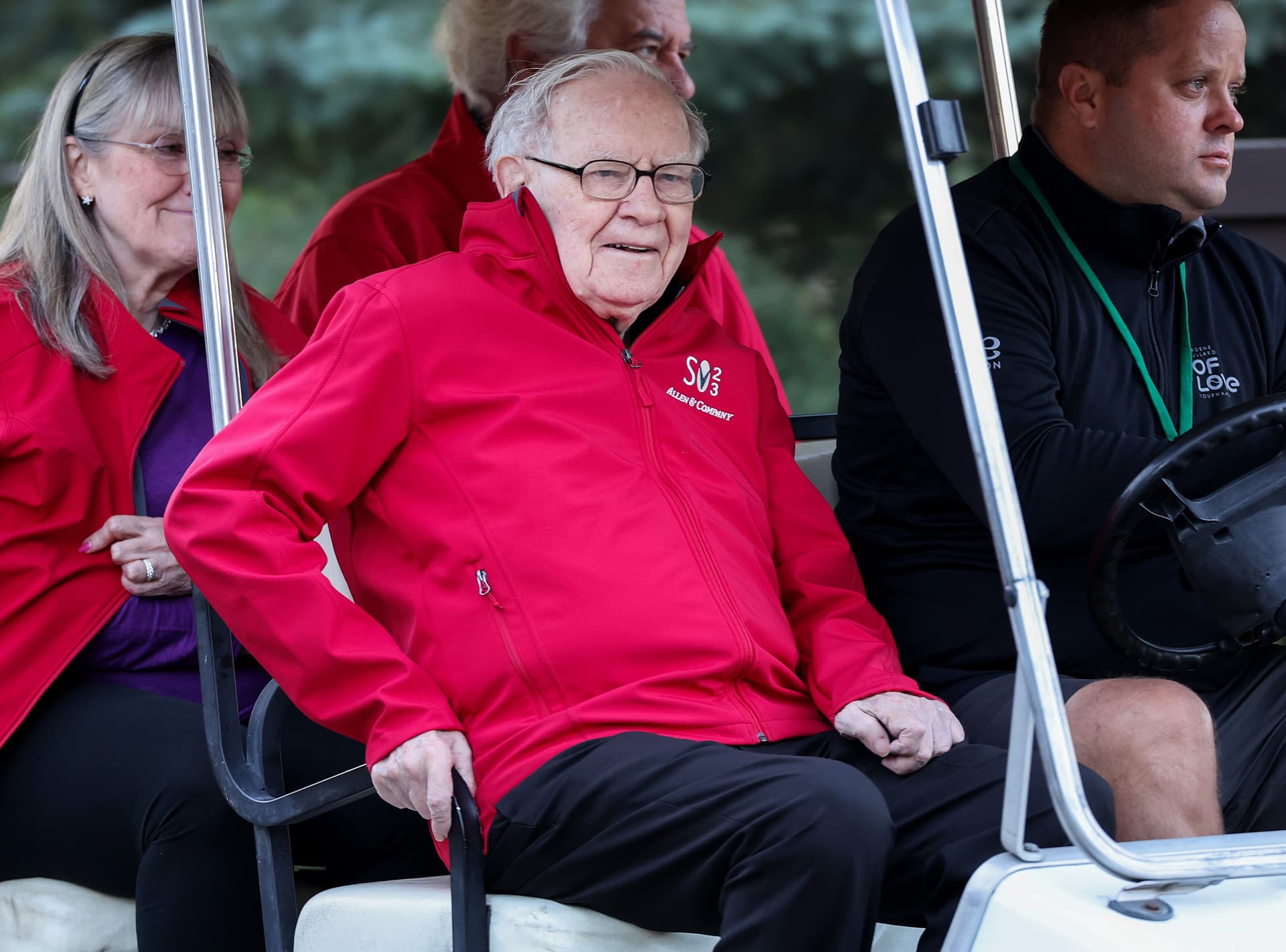 Kevin Dietsch/Getty Images The chairman of Berkshire Hathaway, Warren Buffett, on July 13, 2023 at Sun Valley, Idaho.