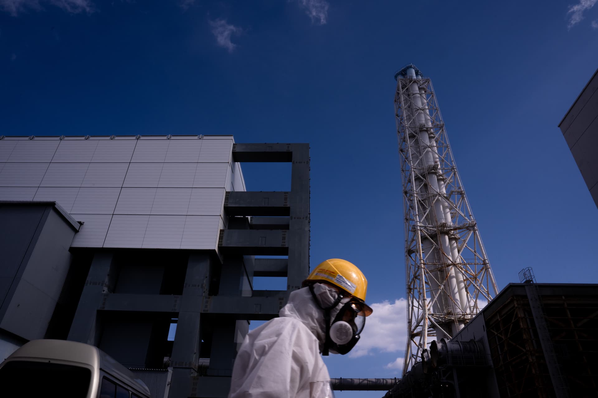AP/Louise Delmotte A worker walks past the Unit 4 reactor at the Fukushima Daiichi nuclear power plant, operated by Tokyo Electric Power Company (TEPCO), in Okuma, Fukushima Prefecture, February 12, 2026.