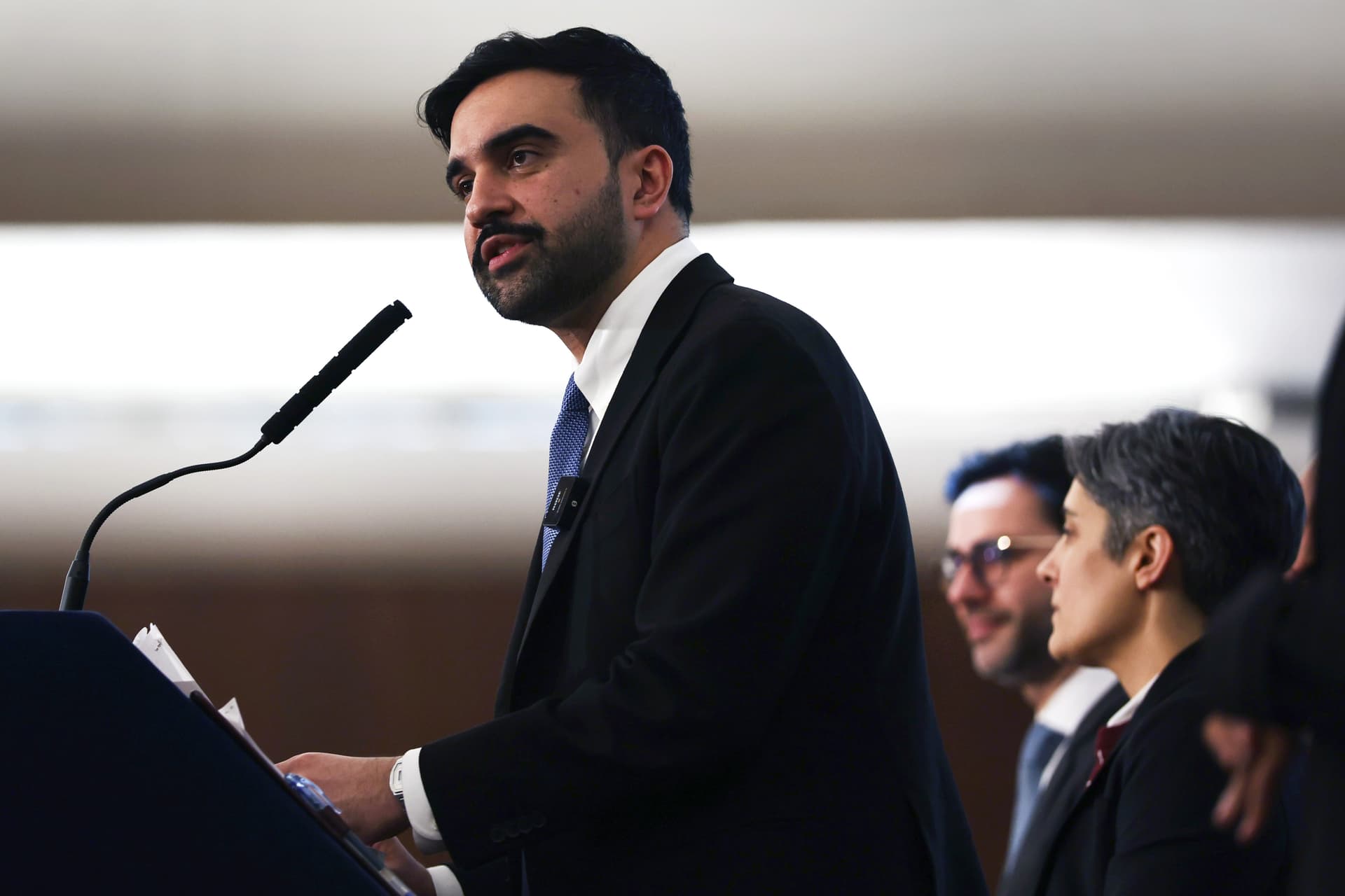 Spencer Platt/Getty Images Mayor Zohran Mamdani on March 11, 2026 at New York City.