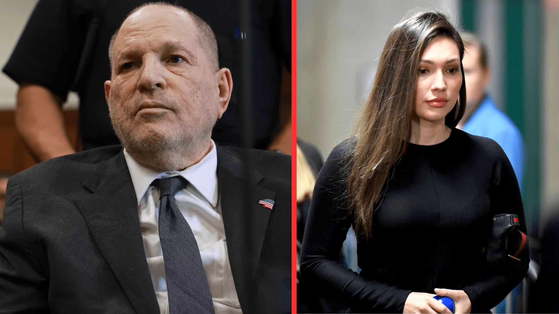 Steven Hirsch /New York Post via AP, Pool // Getty Images / David Dee Delgado/Getty Images Harvey Weinstein is slated to stand trial, for a third time, for allegedly raping Jessica Mann (R).