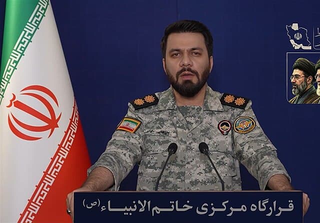 Via Wikimedia Commons This image of the Iranian military spokesman, Lieutenant Colonel Ebrahim Zolfaghari, is taken from a social media message posted on March 10, 2026.