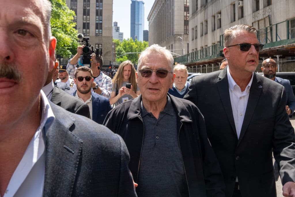 David Dee Delgado/Getty Images Robert De Niro attends Trump's criminal trial in New York, May 28, 2024.