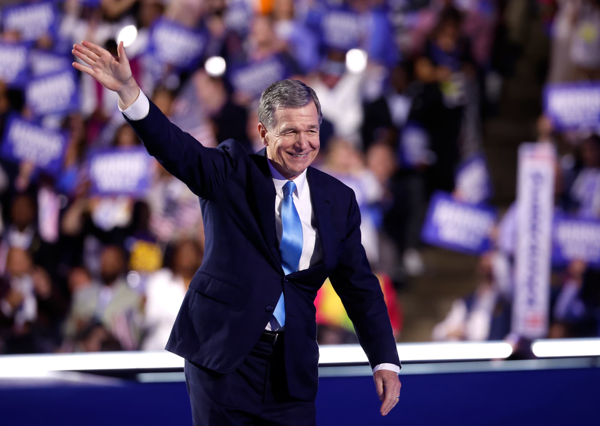 Kevin Dietsch/Getty Images The former governor of North Carolina, Roy Cooper.