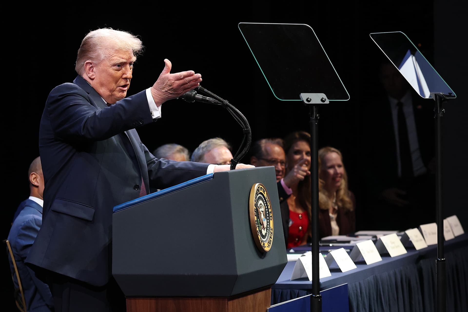 Win McNamee/Getty Images President Trump speaks at the Museum of the Bible at Washington, D.C., on September 8, 2025.