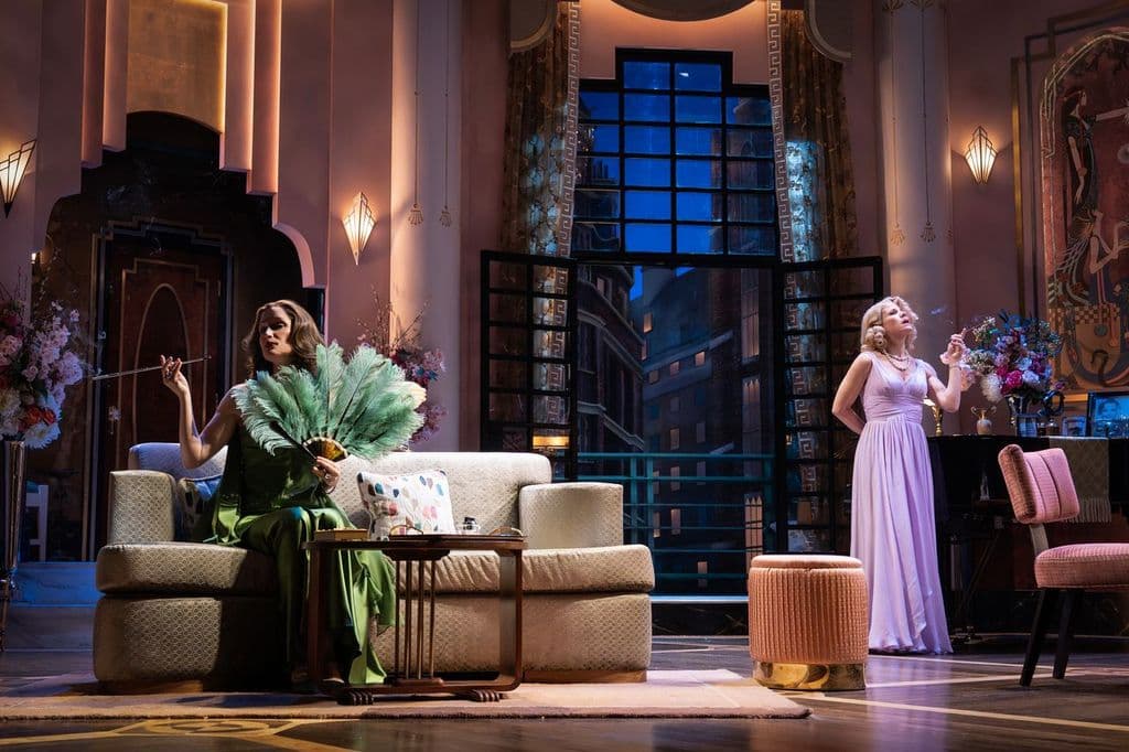 Joan Marcus Rose Byrne and Kelli O'Hara, both Tony-nominated for their performances, in 'Fallen Angels.'