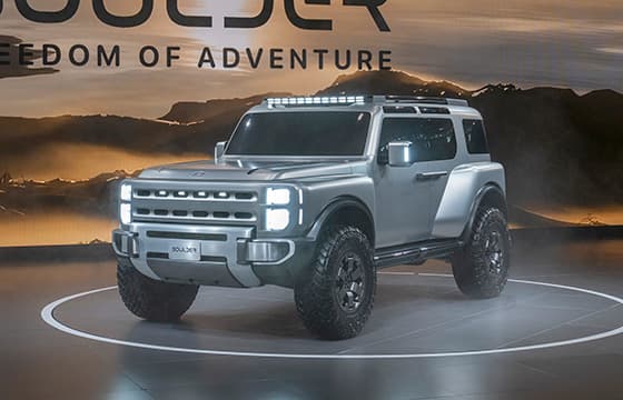 The Hyundai Boulder Concept is an off-road SUV that previews the brand's upcoming American-made trucks. The Hyundai Boulder Concept is an off-road SUV that previews the brand's upcoming American-made trucks.