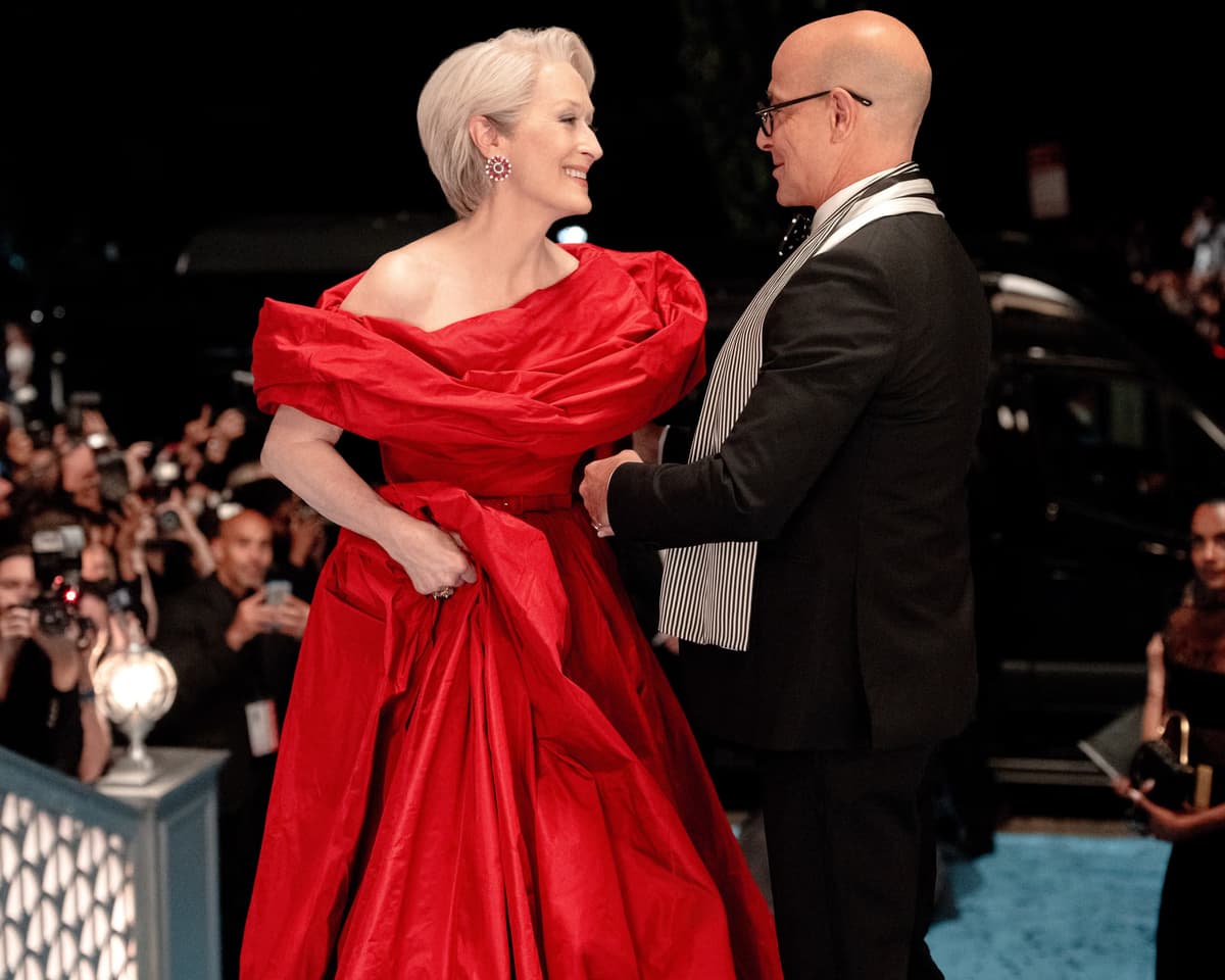 20th Century Studios Meryl Streep and Stanley Tucci in 'The Devil Wears Prada 2.'