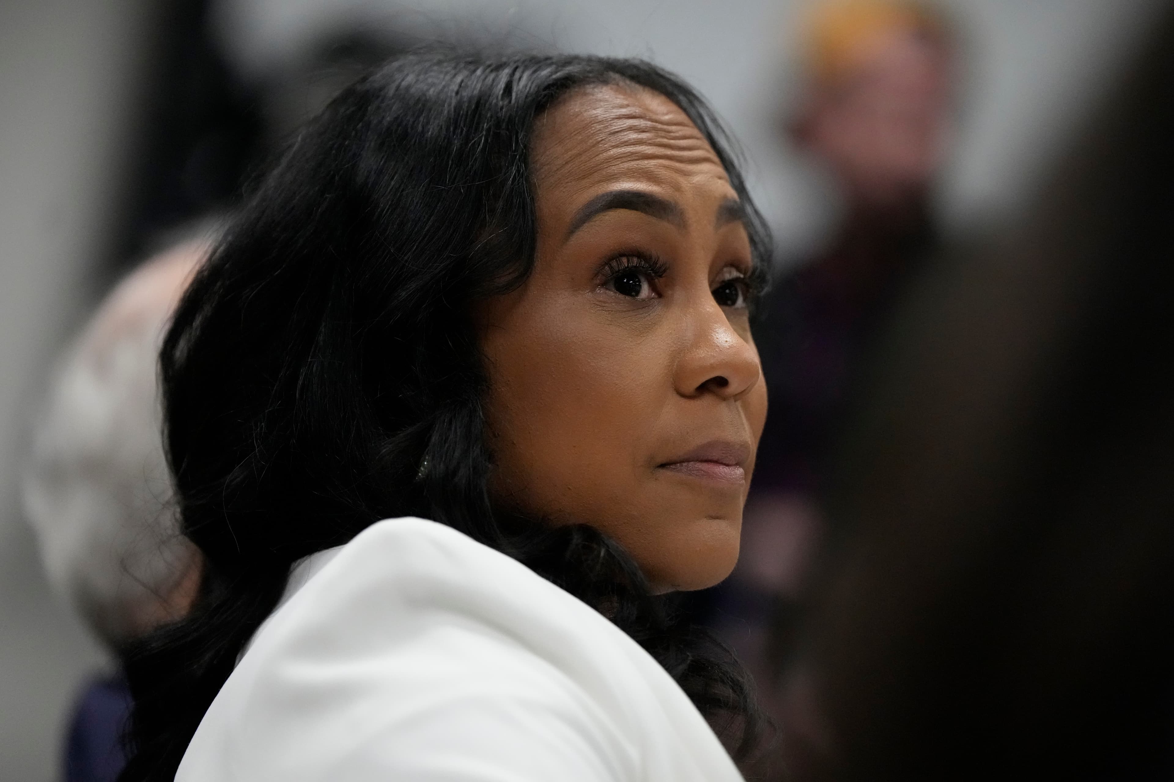 The Fulton County district attorney, Fani Willis, is seen at the Georgia State Capitol at Atlanta on December 17, 2025. The Fulton County district attorney, Fani Willis, is seen at the Georgia State Capitol at Atlanta on December 17, 2025.