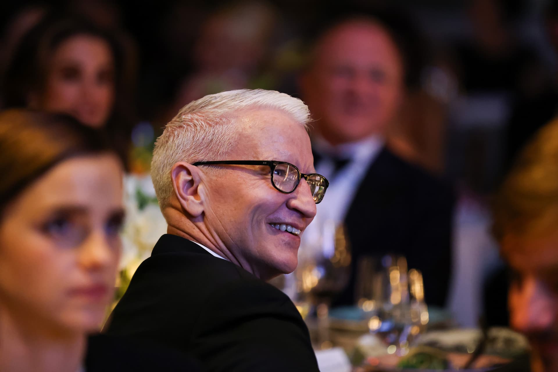 JP Yim/Getty Images for The Kering Foundation Anderson Cooper attends the Caring For Women Dinner.
