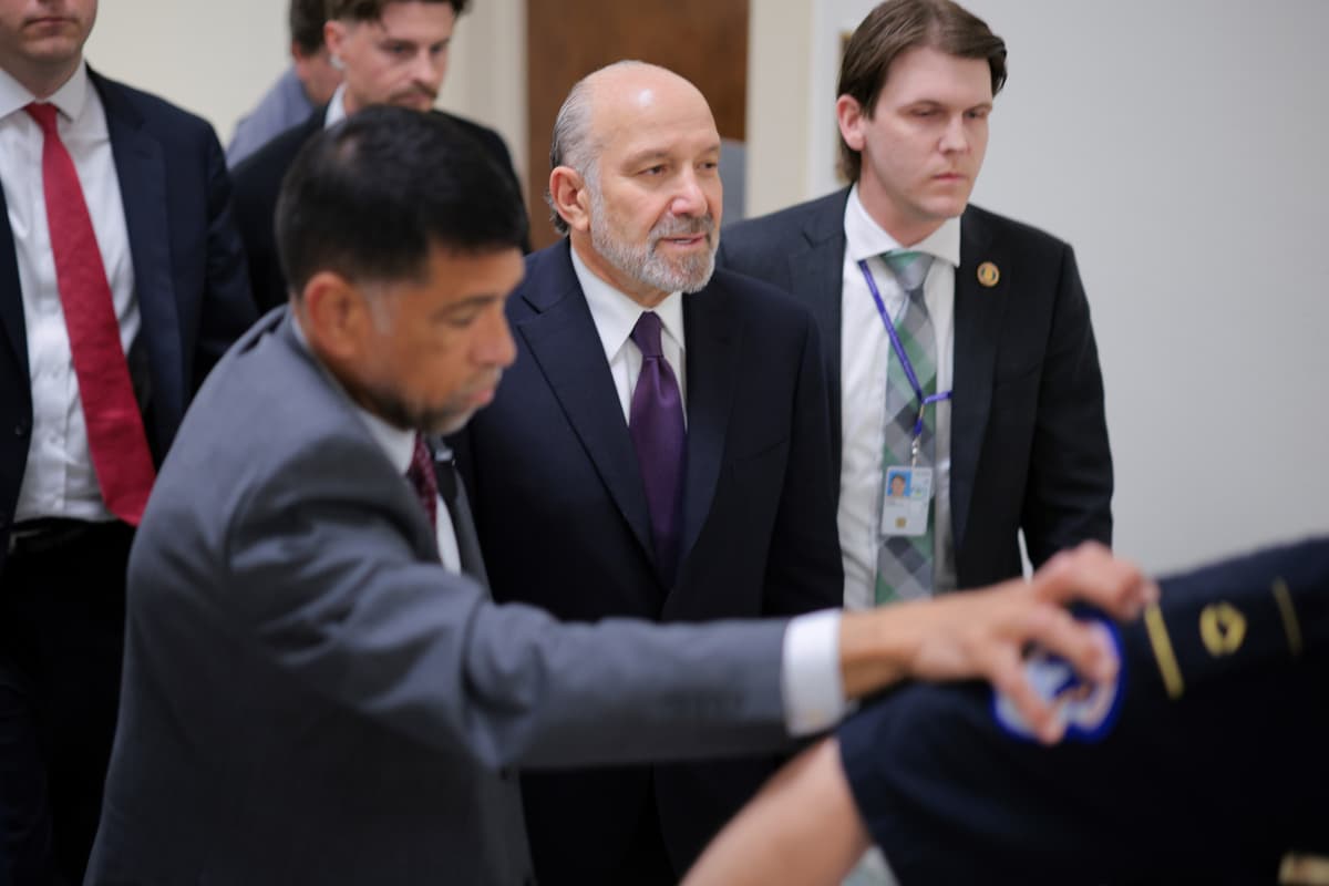 Chip Somodevilla/Getty Images Commerce Secretary Howard Lutnick arrives for a closed transcribed interview with the House Oversight Committee in the Rayburn House Office Building on May 6, 2026 in Washington, D.C.