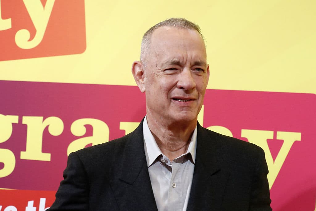 John Lamparski/Getty Images Tom Hanks at the opening night of 'Celebrity Autobiography.'