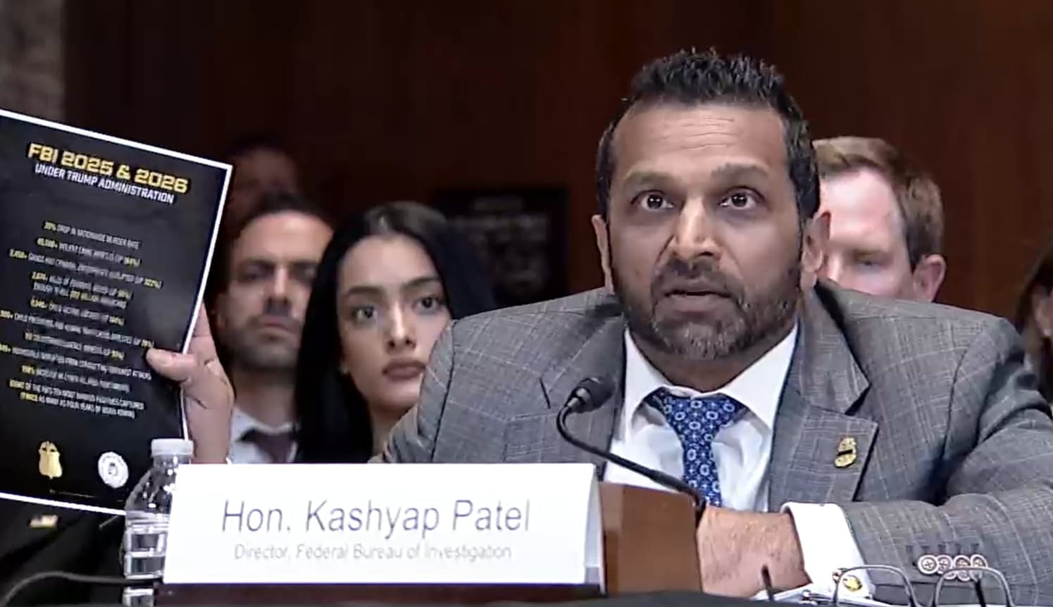 Senate Appropriations Committee FBI Director Kash Patel on Capitol Hill May 12, 2026.