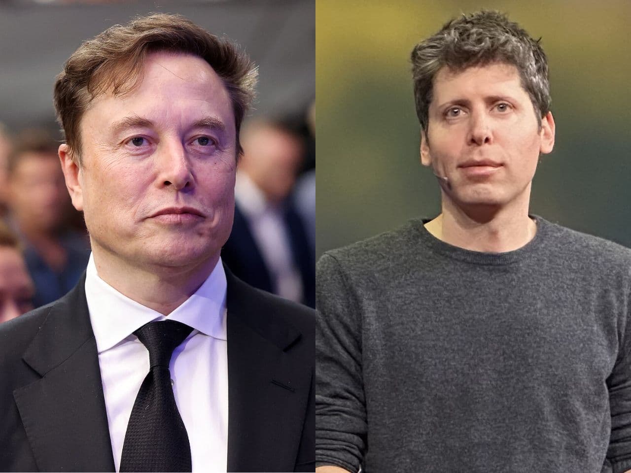 Photos by Gage Skidmore, CC-by 4.0/Steve Jurvetson, CC-by 2.0 Elon Musk and Sam Altman