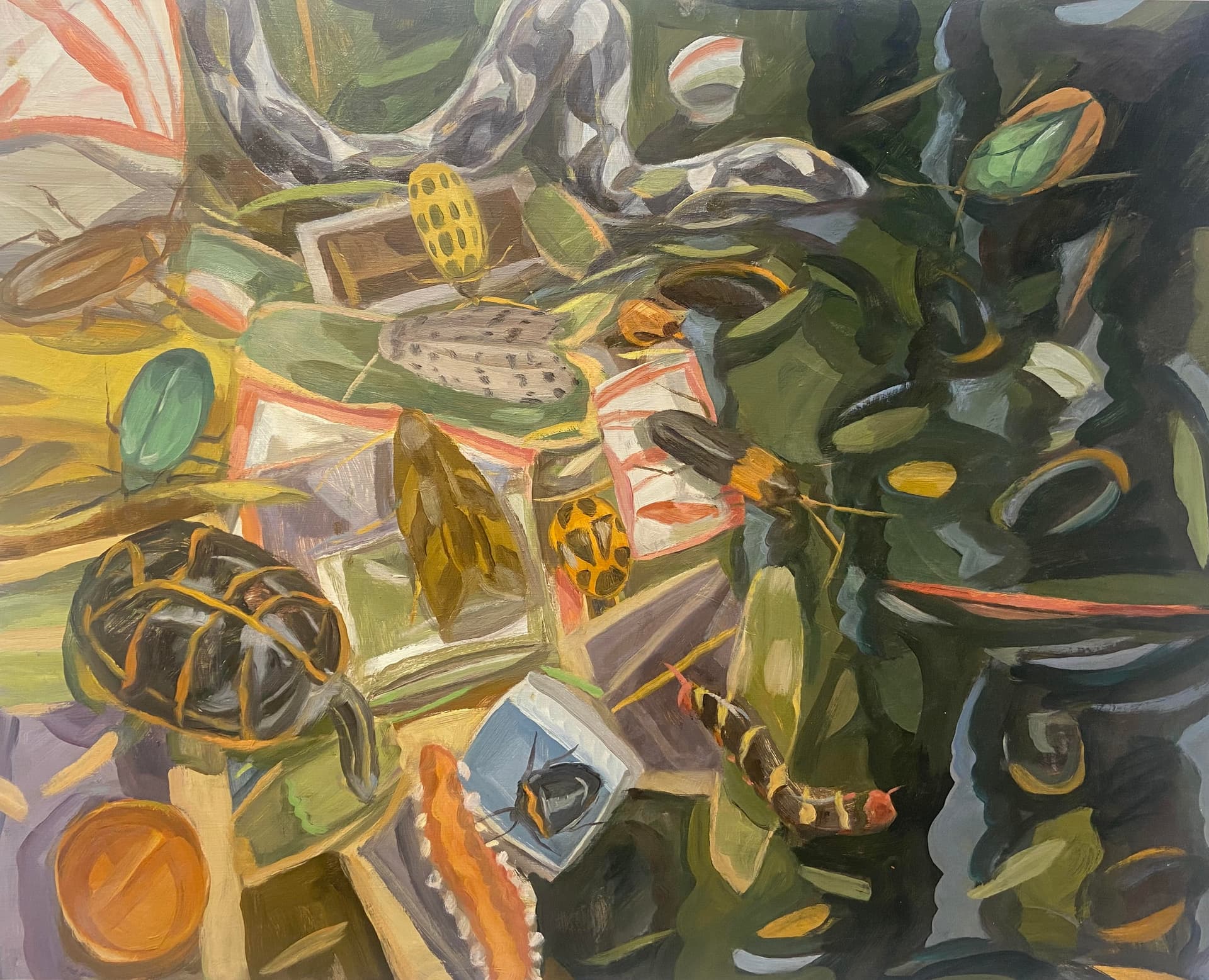 Via Blue Mountain gallery and the artist 'Snakes and Reptiles,' by Owen Gray, 2024.