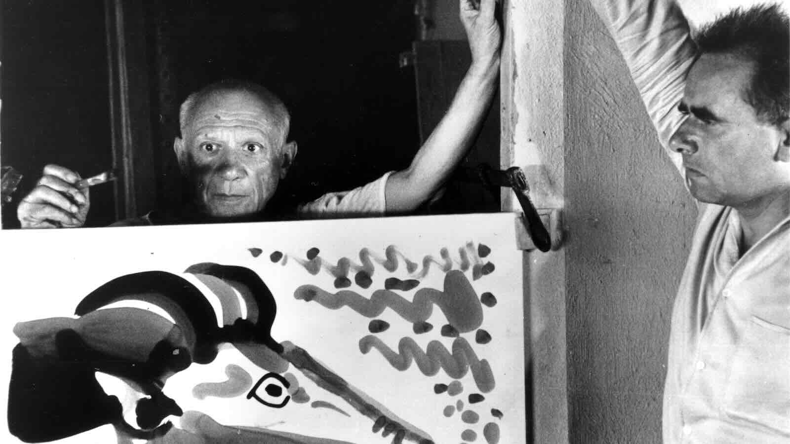 Metrograph Pablo Picasso and Henri-Georges Clouzot in 'The Mystery of Picasso.'