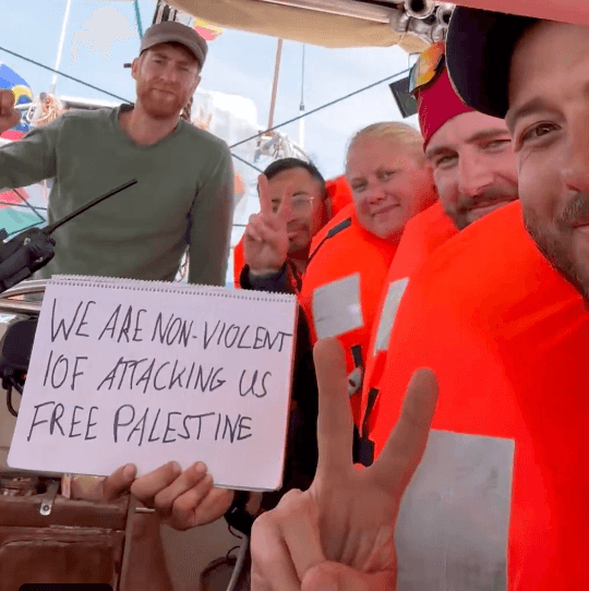 Via X Passengers say Israeli forces are 'attacking a humanitarian flotilla' and jamming emergency channels.