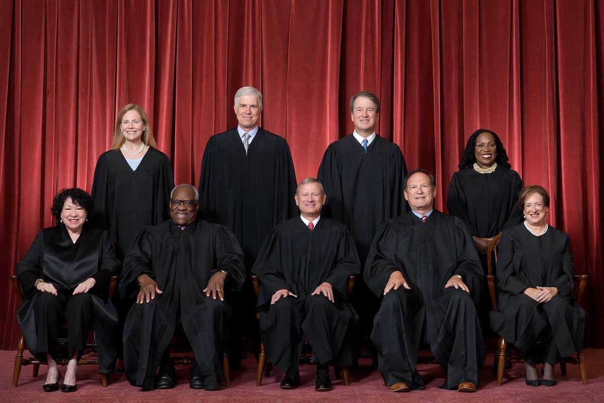 Fred Schilling, Collection of the Supreme Court of the United States Formal group photograph of the Supreme Court as it was comprised on June 30, 2022.