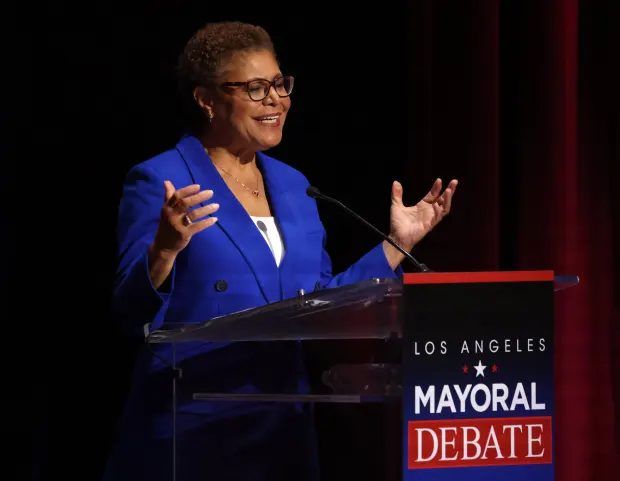 Via X Mayor Karen Bass came under sustained fire during the one-hour debate, with both rivals scrutinizing her response to the January 2025 Los Angeles wildfires.