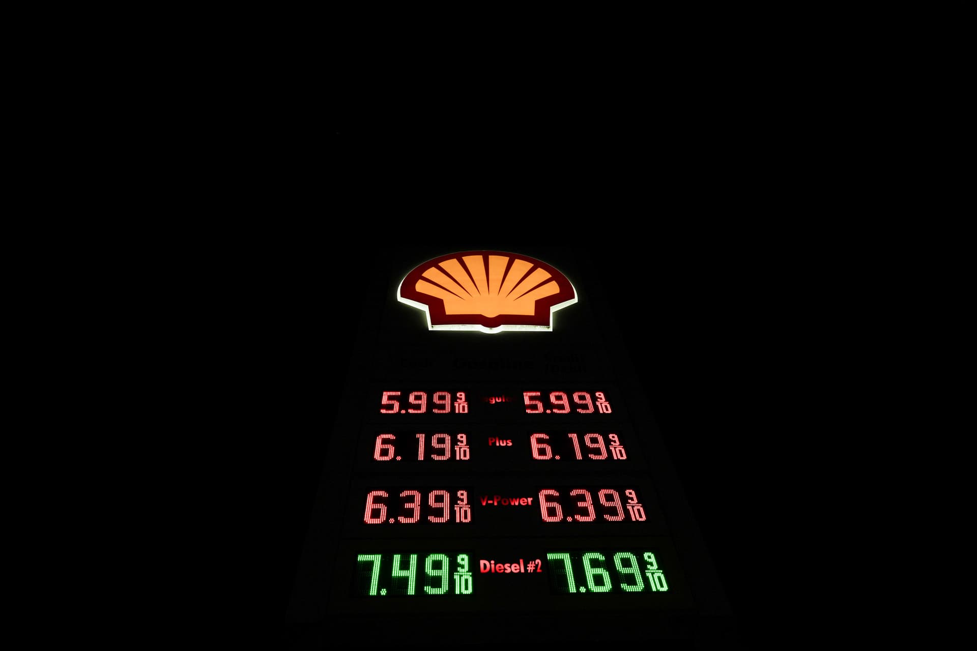 Jae C. Hong/AP Gas prices are shown at a Shell gas station at Hacienda Heights, California, on May 20, 2026.