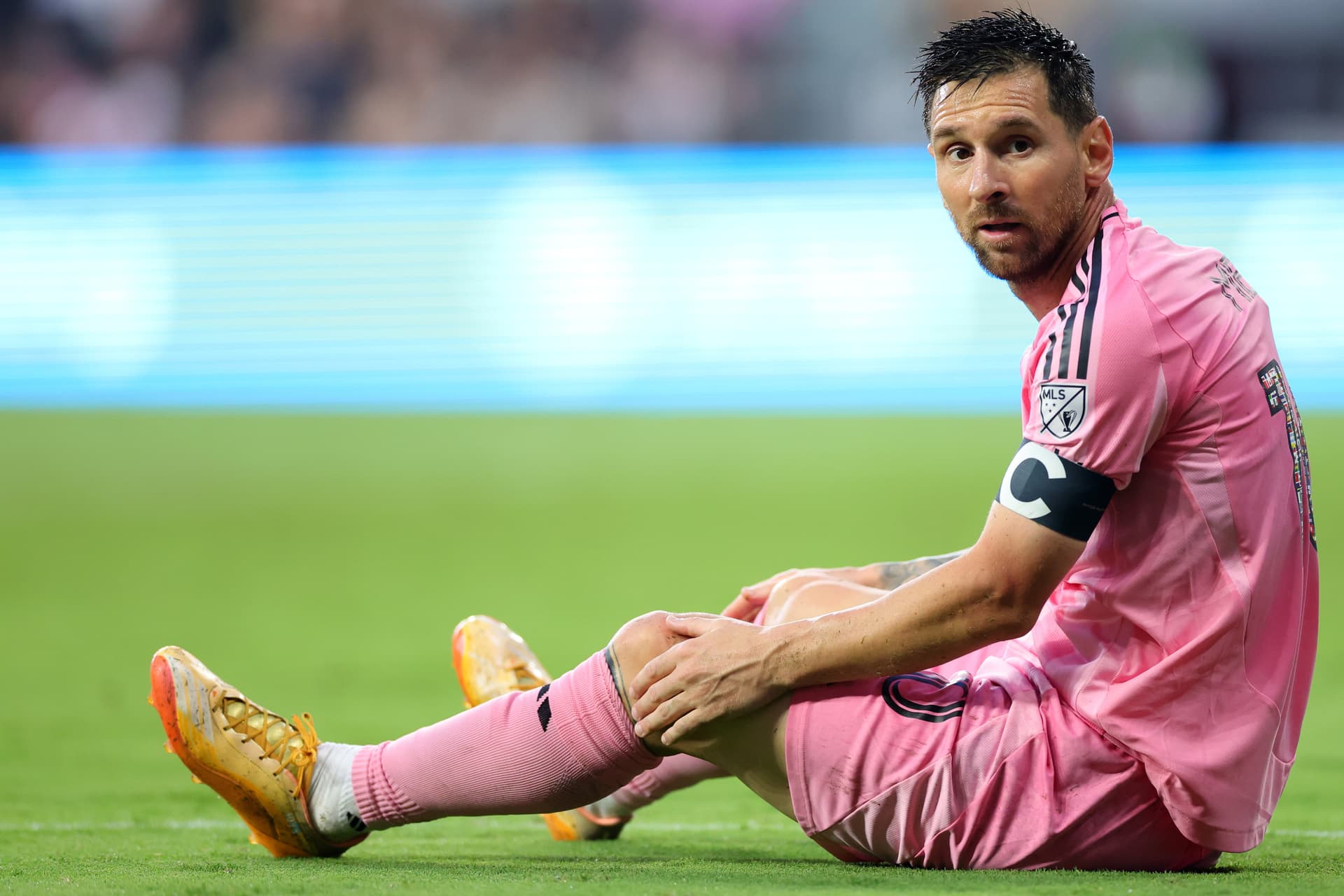Megan Briggs/Getty Images Lionel Messi of Inter Miami CF reacts during the MLS match between Inter Miami CF and Philadelphia Union at Nu Stadium on May 24, 2026 in Miami, Florida.