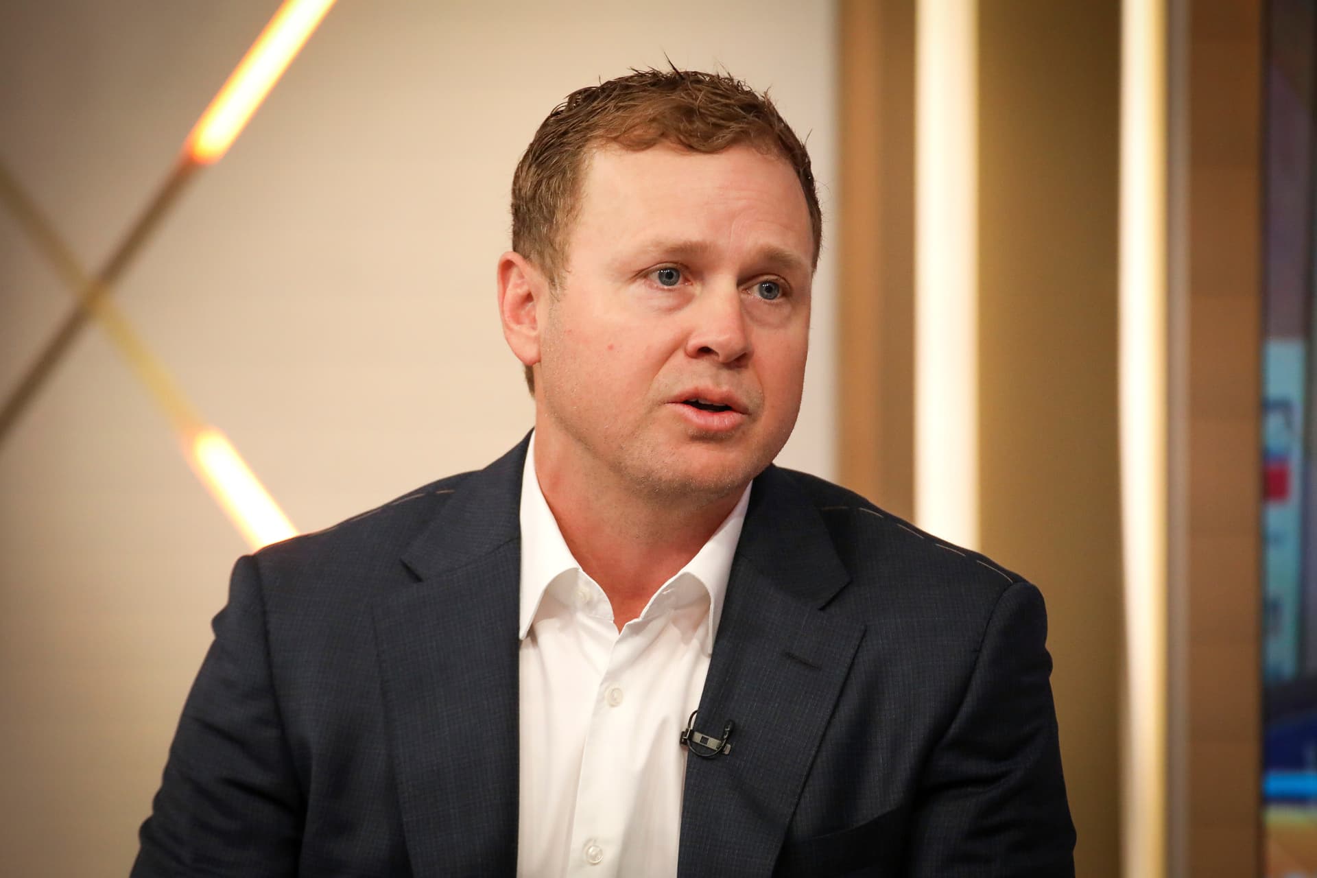 Andy Kropa/Invision/AP Los Angeles mayoral aspirant Spencer Pratt speaks during an appearance on 'Fox & Friends,' January 28, 2026, at New York.