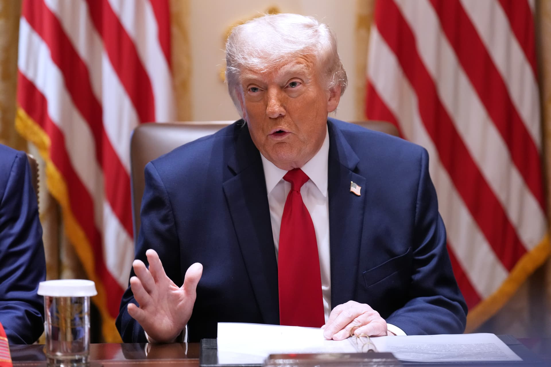AP/Jacquelyn Martin President Trump speaks during a Cabinet meeting at the White House, May 27, 2026.