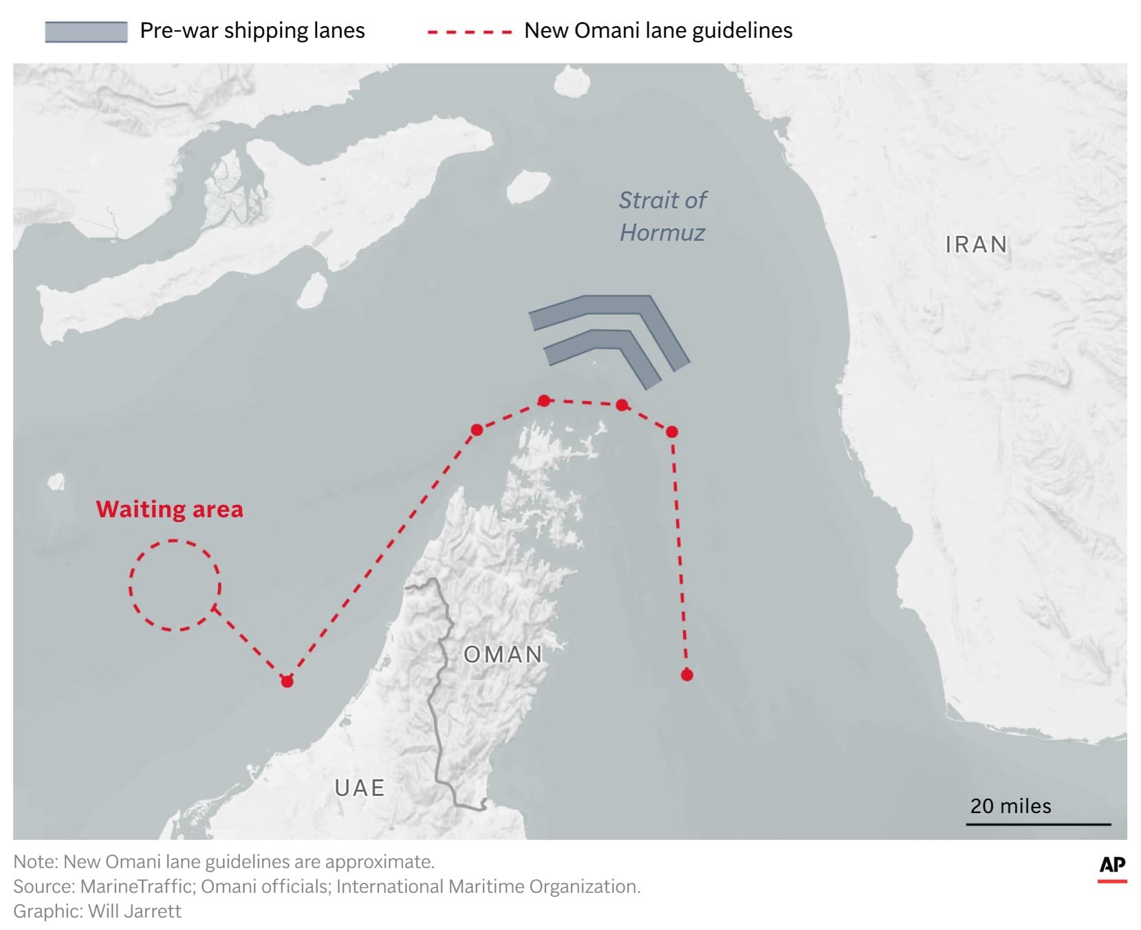 AP Digital Embed America and Gulf countries are trying to counter Tehran’s chokehold over the Strait of Hormuz by securing a southern shipping lane close to Oman.