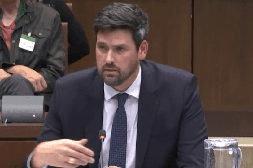 House of Commons via X Canada’s justice minister, Sean Fraser, seen here during a parliamentary committee hearing at Ottawa on June 16, 2026, is expected to respond next month to a committee report calling for a permanent ban on assisted suicide for the mentally ill.