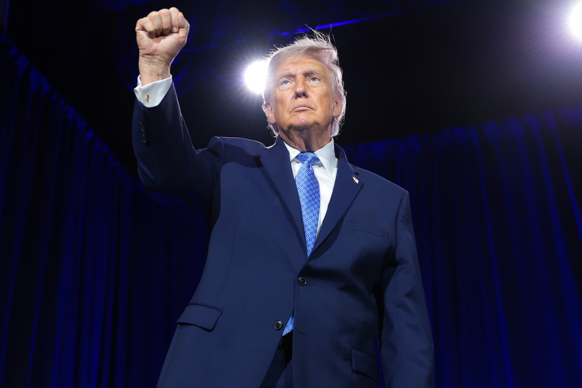 Anna Moneymaker/Getty Images President Trump at the Washington Hilton on June 26, 2026.