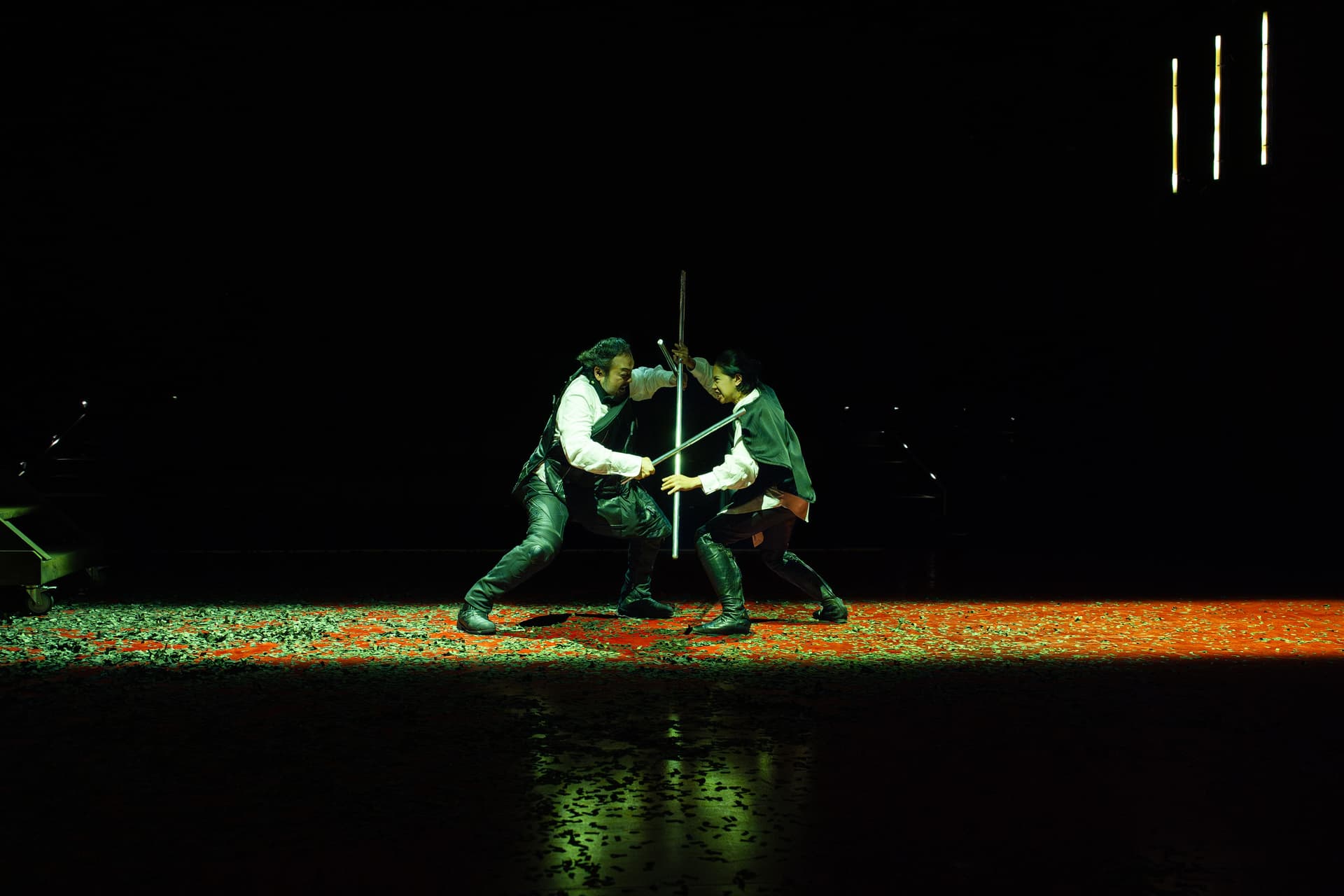 HanJie Chow David Shih and Myka Cue in Part Two of 'Henry VI: A Trilogy in Two Parts.'