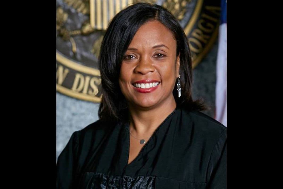 Judge Eleanor Ross in robe with the official seal from the U.S. District Court for the Northern District of Georgia. Judge Eleanor Ross in robe with the official seal from the U.S. District Court for the Northern District of Georgia.