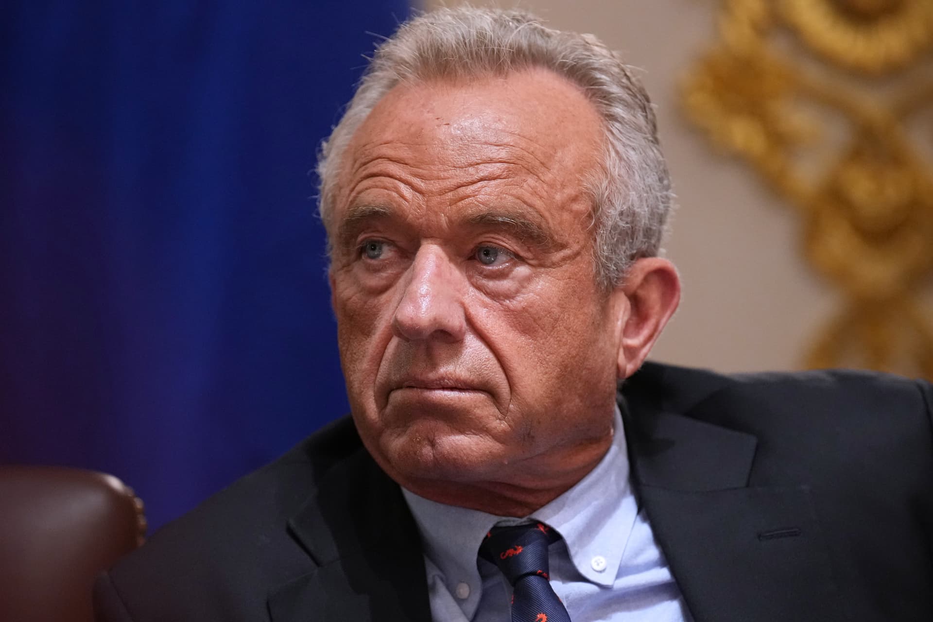 Jacquelyn Martin/AP The secretary of Health and Human Services, Robert F. Kennedy Jr., listens during a Cabinet meeting at the White House on May 27, 2026.