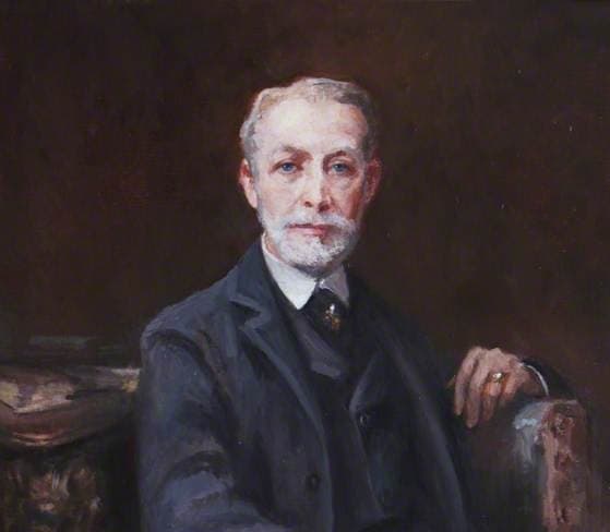 Waddesdon Image Library, Public Catalogue Foundation, ArtUK 'Baron Edmond de Rothschild,' by Aimé Morot, c. 1900. Detail.