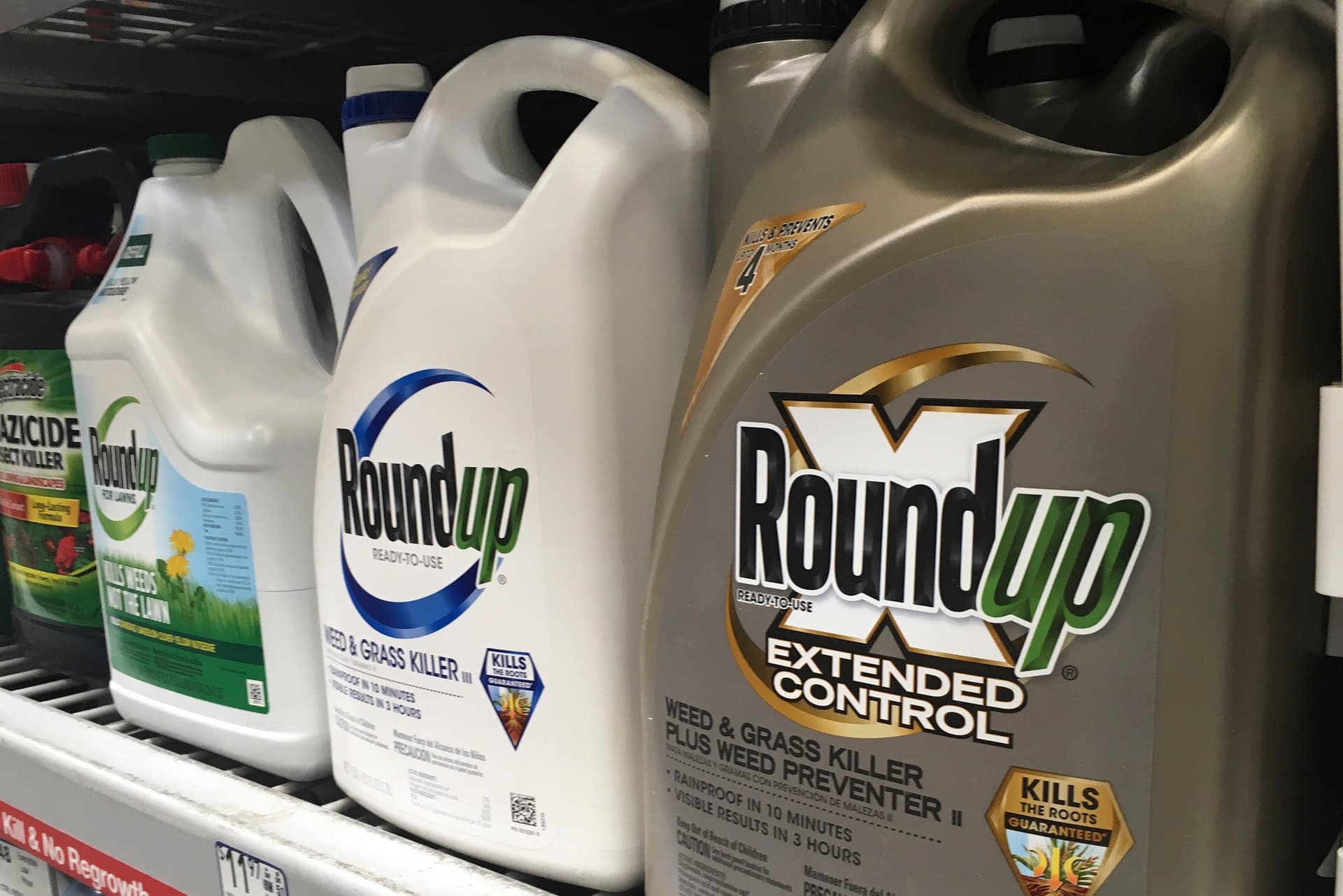 Haven Daley/AP Containers of Roundup are displayed on a store shelf at San Francisco on February 24, 2019.