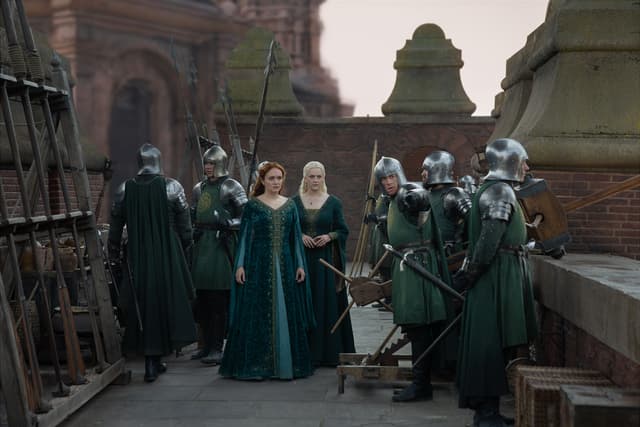 Ollie Upton/ HBO Olivia Cooke and Phia Saban in 'House of the Dragon.'