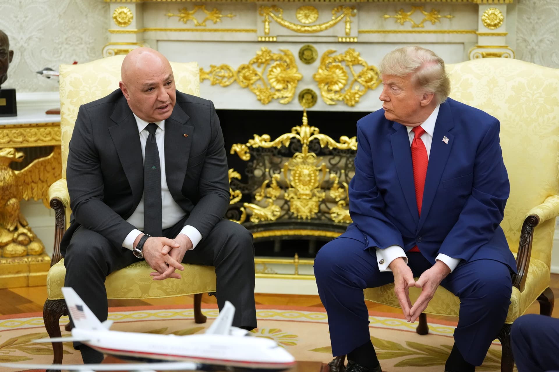 AP /Mark Schiefelbein President Joseph Aoun of Lebanon speaks as he meets with President Trump in the Oval Office at the White House, July 21, 2026, at Washington, D.C.