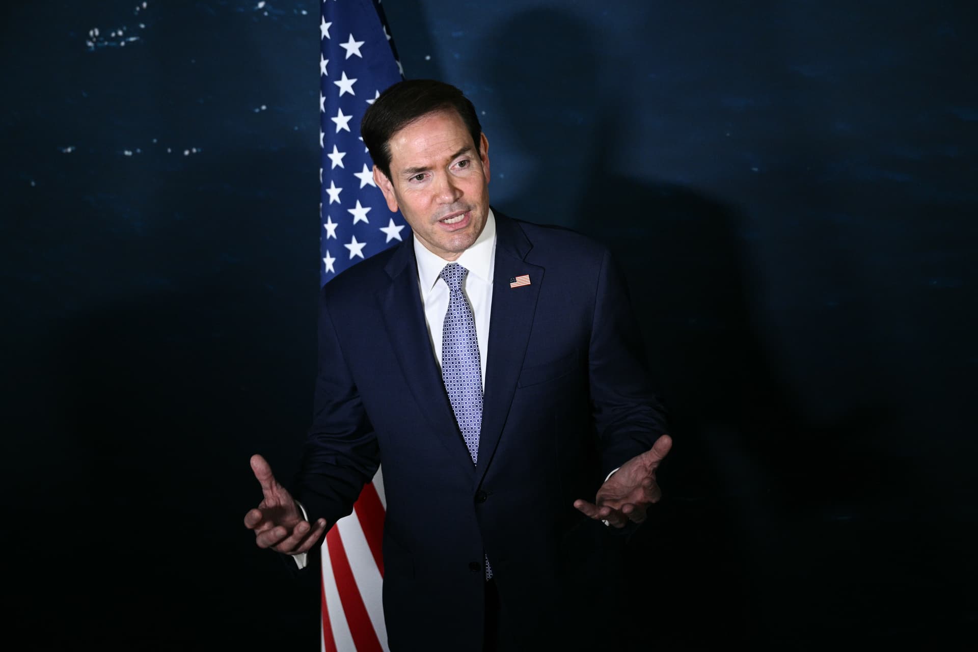 Brendan Smialowski/AP Secretary of State Marco Rubio speaks during a press conference on the sidelines of the Association of Southeast Asian Nations foreign ministers' meeting at Manila, Philippines, on July 22, 2026.