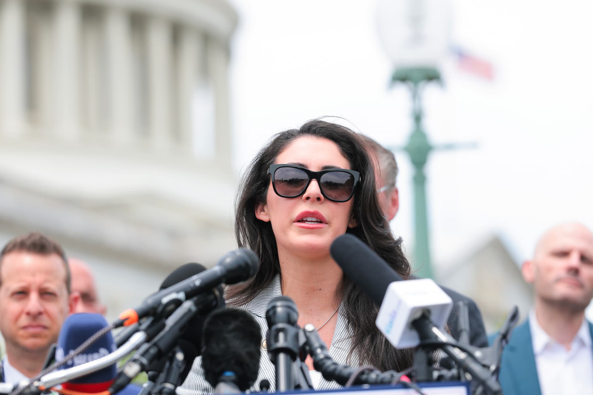 Anna Moneymaker/Getty Images Congresswoman Anna Paulina Luna speaks during a news conference outside of the Capitol Building on June 9, 2026.