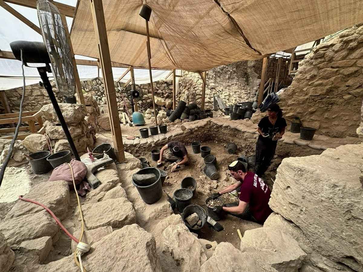CityofDavid.org.il Archeologists say the massive wooden beams found at the City of David were burned during the destruction of the First Temple in 586 BCE.