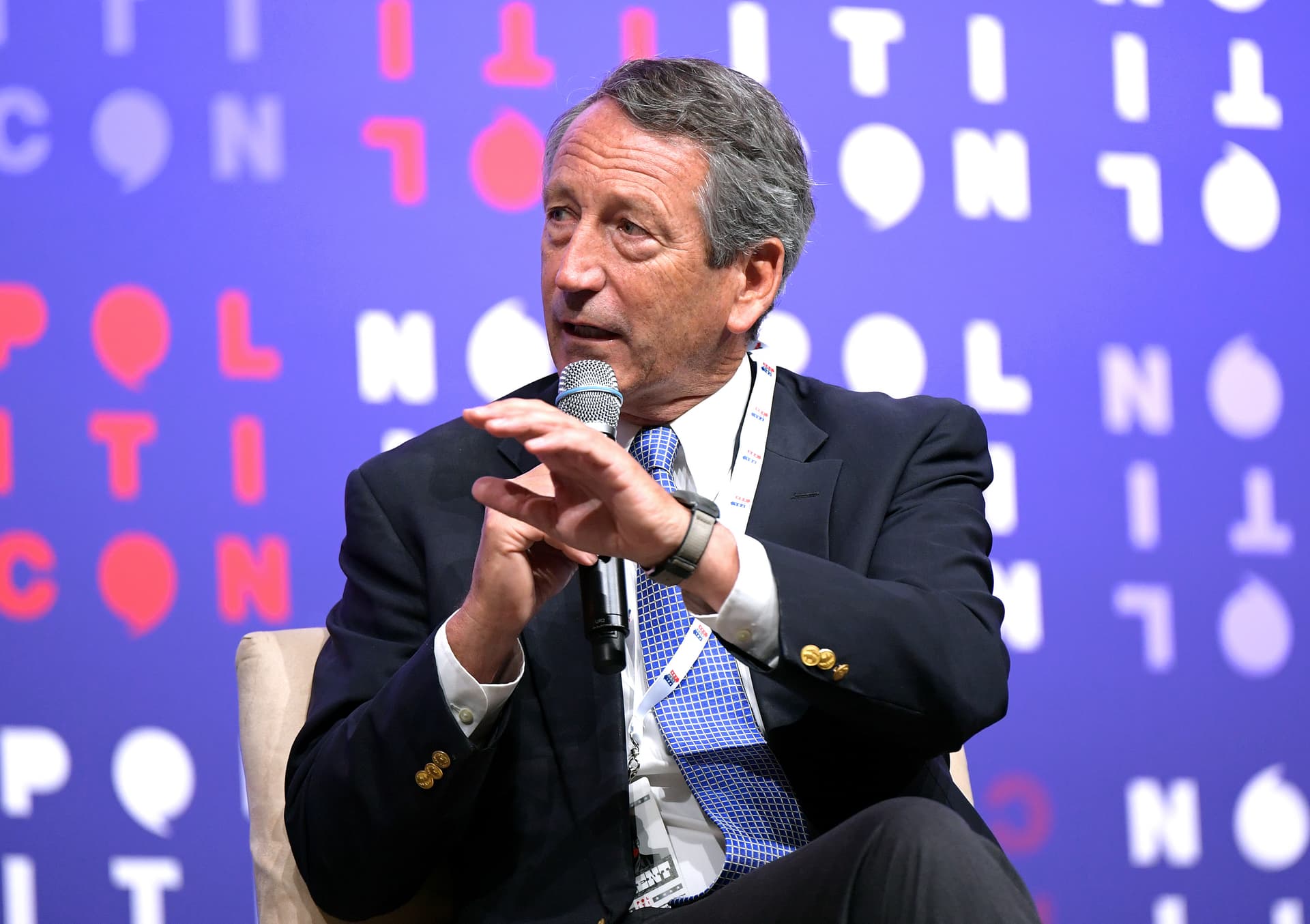 Jason Kempin/Getty Images Mark Sanford speaks onstage during the 2019 Politicon at Music City Center on October 26, 2019 in Nashville, Tennessee.