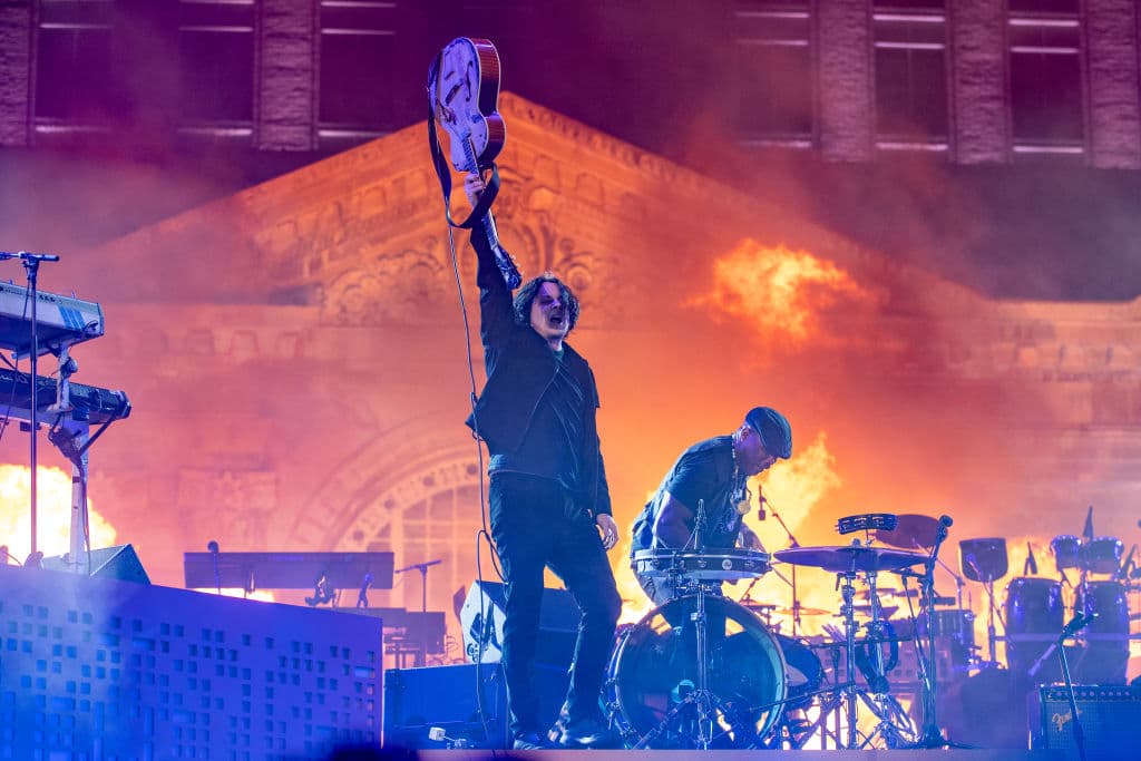 Aaron J. Thornton/Getty Images Jack White performing in Michigan, Detroit, in 2024.
