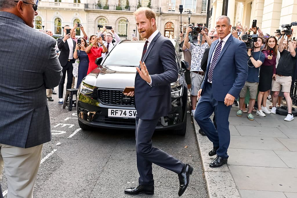 Prince Harry, Duke of Sussex at Chatham House on July 07, 2026 at London, England. Prince Harry, Duke of Sussex at Chatham House on July 07, 2026 at London, England.