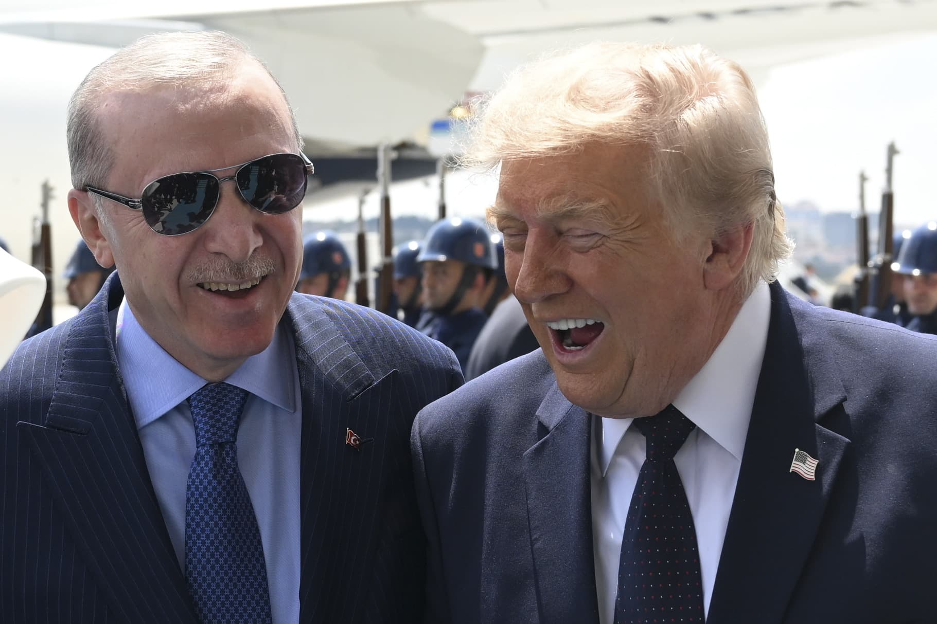 Doğukan Keskinkılıç, pool via AP President Trump, right, with President Recep Tayyip Erdogan of Turkey at the NATO summit at Ankara, July 7, 2026.