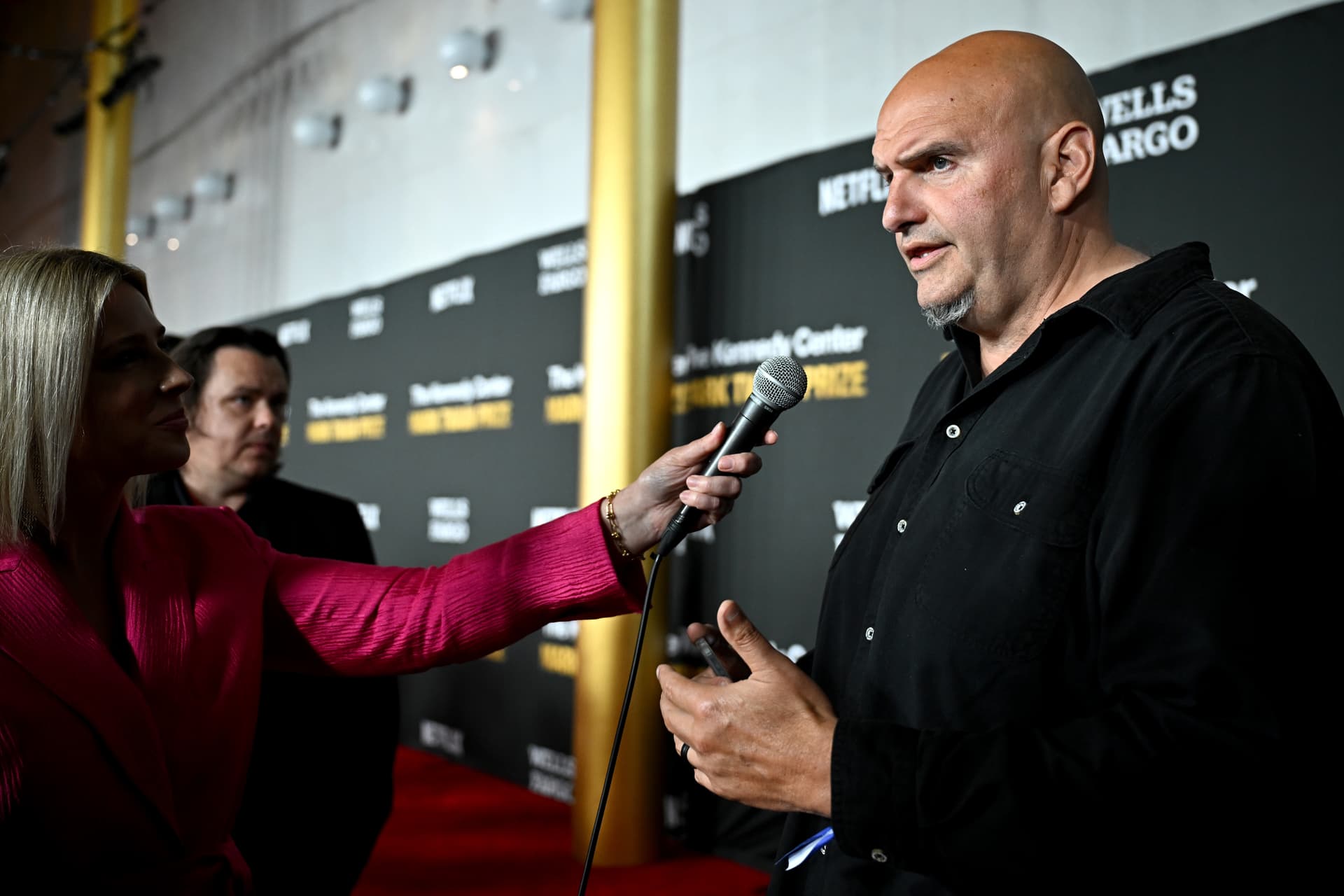 Shannon Finney/WireImage Senator John Fetterman attends the 27th Annual Mark Twain Prize for American Humor gala at The Kennedy Center on June 28, 2026.