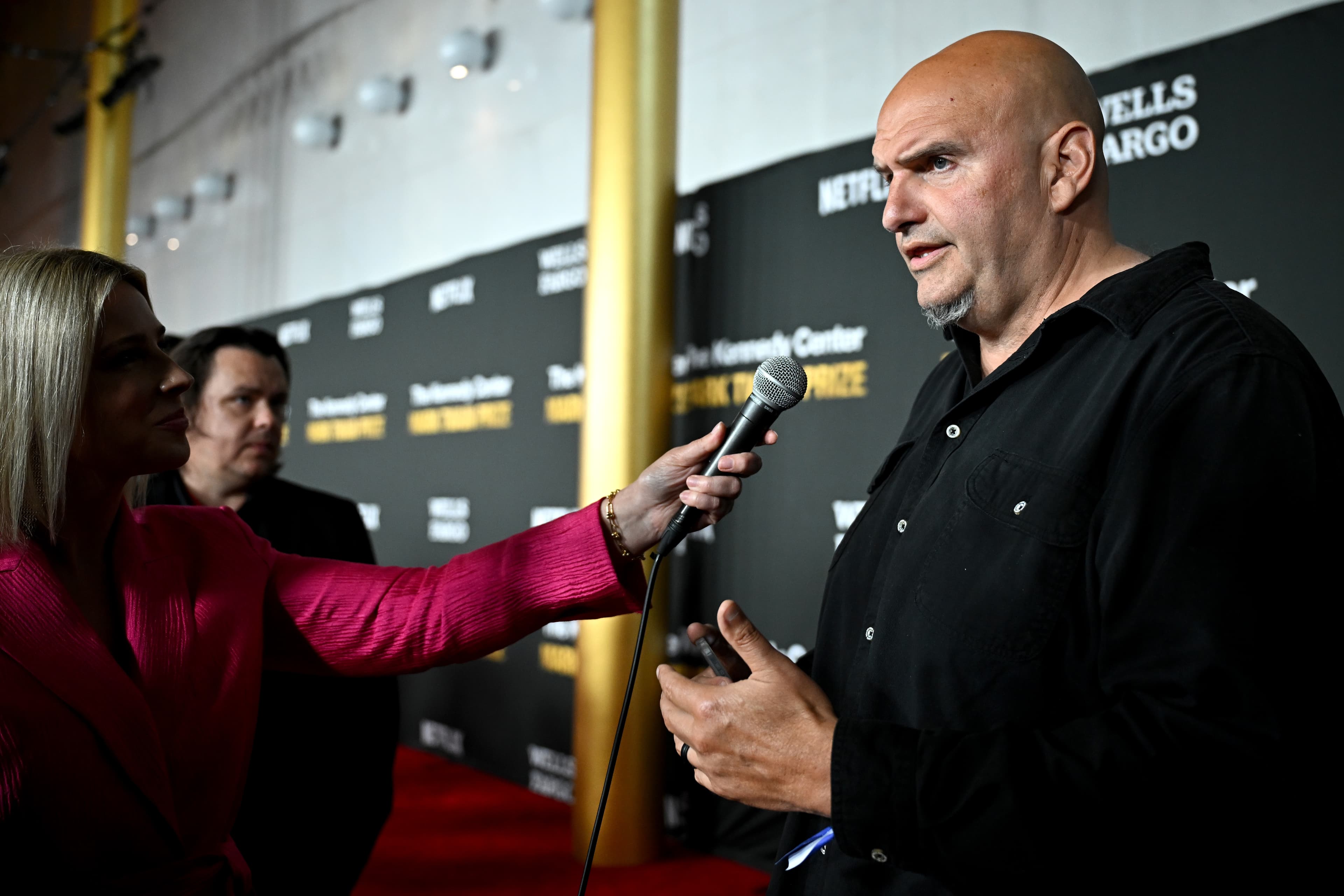 Senator John Fetterman attends the 27th Annual Mark Twain Prize for American Humor gala at The Kennedy Center on June 28, 2026. Senator John Fetterman attends the 27th Annual Mark Twain Prize for American Humor gala at The Kennedy Center on June 28, 2026.