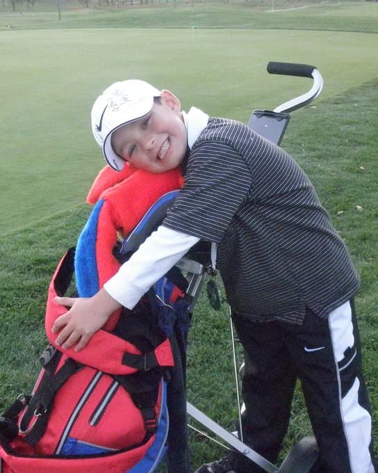 PGA via X Jackson Koivun early in his golf career.